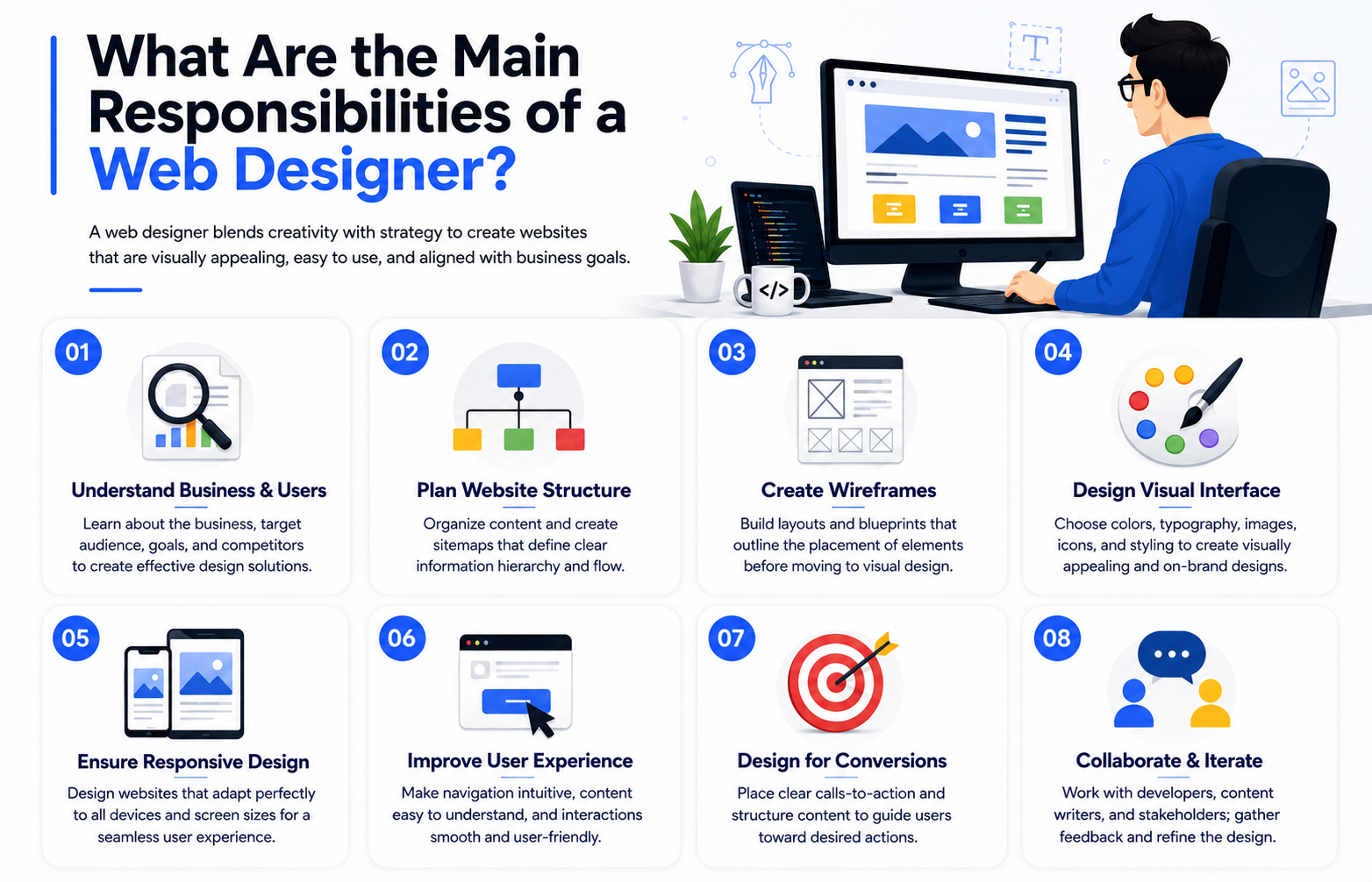 What Are the Main Responsibilities of a Web Designer
